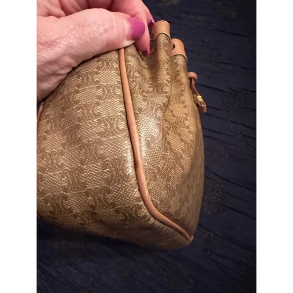 Celine Brown Tan Monogram Crossbody Bag - Picture 12 of 16